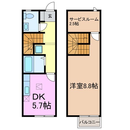 セントラルガーデン Aの物件間取画像